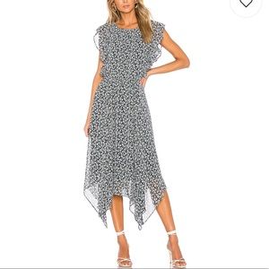 1. STATE Flounce Ruffle Cascading Calico Dress